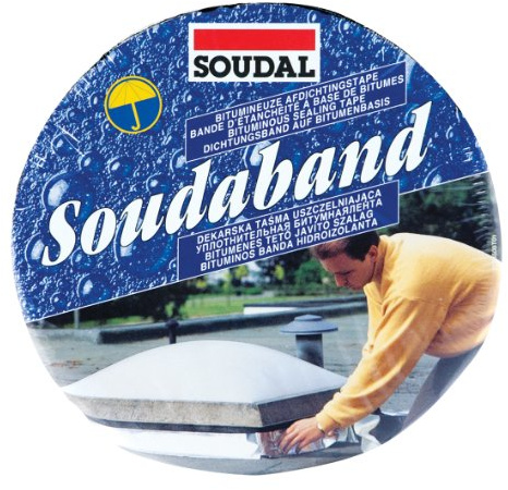 SOUDAL SOUDABAND | Anschlussband Alu - Bitumen | Abmessung: 100mm x 10m