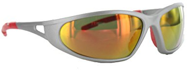 Divers Lunettes de soleil FREELUX LUX OPTICAL Argent mat rouge miroir Catégorie 3