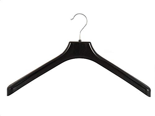Kleiderbügel für Jacken, Mantelbügel, 45 cm, schwarz, W45b, NEU, 10 Stück