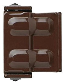 ABUS SW1 kurzer Sicherheitswinkel für Fenster und Türen in braun