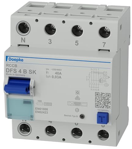 Doepke 09134998 Residual-Current Gerät B-Typ 4P Stromunterbrecher