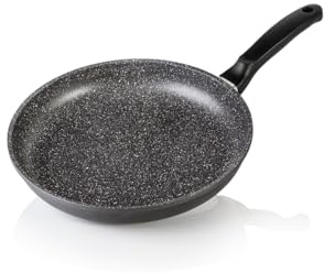 RISOLI' | GRANITO, Padella Antiaderente Ø32cm, Alto Spessore, in Alluminio Fuso e Rivestimento in Granito, No Induzione, Made in Italy
