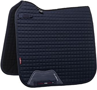 LeMieux ProSport Dressage Square Suede Saddlepad - Navy Blue
