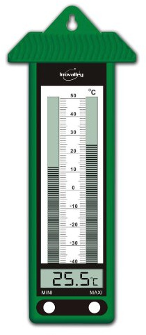 Inovalley 315ELG Thermomètre Mini/Maxi Plastique Vert