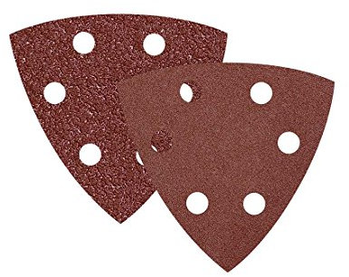 RETOL Klett-Schleifblätter, 93 mm, 6-Loch, Korn 24, f. Deltaschleifer, Normalkorund (25 Stk.)