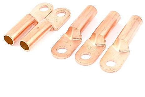 Uxcell Compression Copper Lug Connectors with 5 Piece for 95 mm Cable and 1/2 Stud