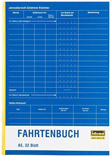 Idena Fahrtenbuch A5 (5er Spar-Pack)