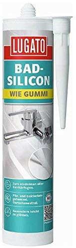 Lugato Wie Gummi Bad-Silicon 310 ml silbergrau - Für elastische Fugen im Sanitärbereich