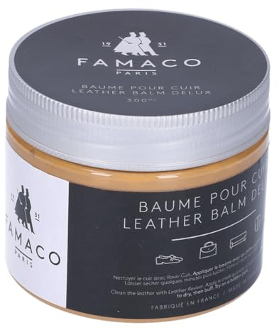 Famaco Neutral Furniture Cream 300 ml Lederpflegespülung für Schuhe, Taschen, Möbel