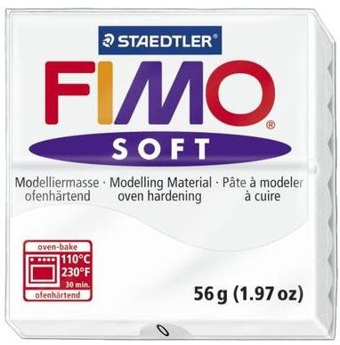 Modelliermasse Fimo soft weiß, 57g