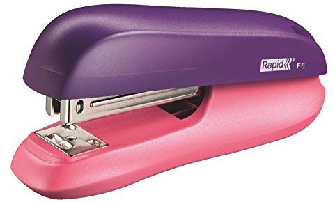 Rapid Kleines Heftgerät mit Halbstabmagazin Violet/Red