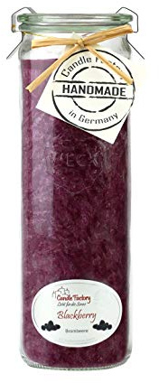 Candle Factory - Big Jumbo Duftkerze im Weckglas Duft: Blackberry