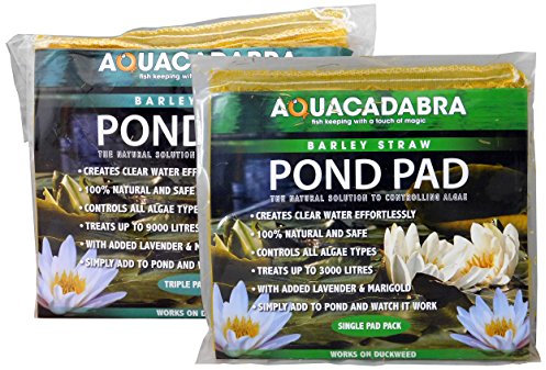 Aquacadabra Barley Straw Garden Pond Green Water / Blanket Weed Algae Pad (Triple)