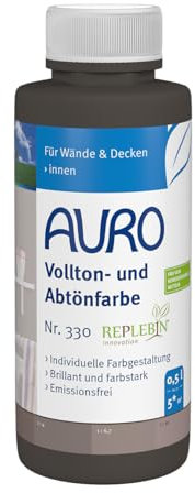 AURO Vollton- und Abtönfarbe Umbra gebrannt 0,5 L