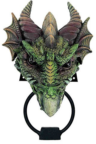 Nemesis Now Kryst Türklopfer, 28 cm, Grün