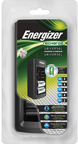 Energizer Products - Family Battery Charger, Multiple Battery Sizes - Sold As 1 Each - Charges AA, AAA, C, D and 9V Batteries