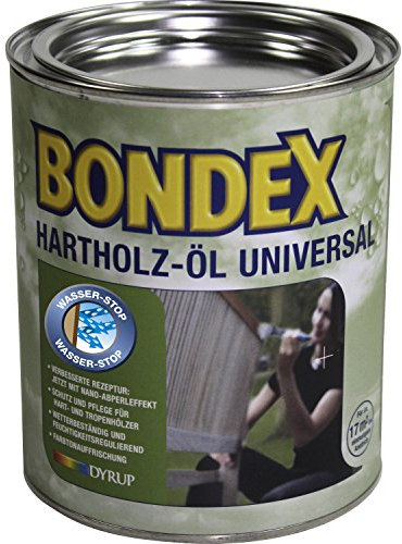 Bondex 329622 Hartholz-Öl meranti 0,75 L für 17 m² - Extrem wasserabweisender Holschutz - Optimaler Witterungs- und UV- Schutz (Atmungsaktiv)