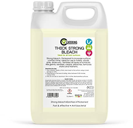 C 9 Catering Thick Strong Bleach for All Hard Surface, 5 litre