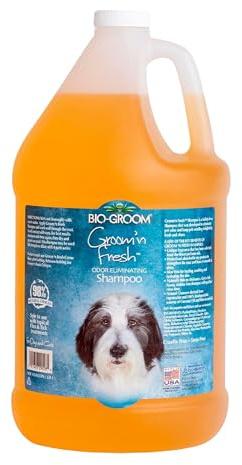 Bio-Groom Groom'n Fresh Dog Shampoo - Odor Eliminating, Dog Bathing Supplies, Puppy Wash, Cat Grooming Supplies, Cruelty-Free, Product Made in USA - 1 Gallon