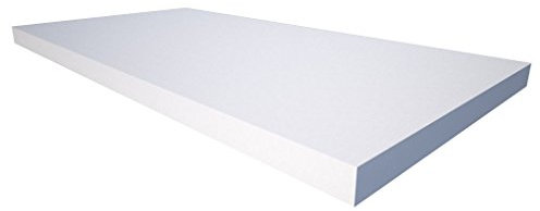 Akustikschaum Plattenabsorber glatt aus Basotect® weiß - 100cm x 50cm x 4cm- mit Selbstklebeausrüstung