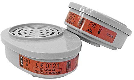 MSA Safety 430371 Value Filters Advantage, Respiratory Protection, Cartridges Adv 200, 201, Pkg/2, A