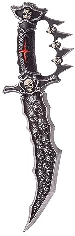 California Costumes Pugnale maledetto Nero e Argento Adulto - Argento/Grigio - Taglia Unica