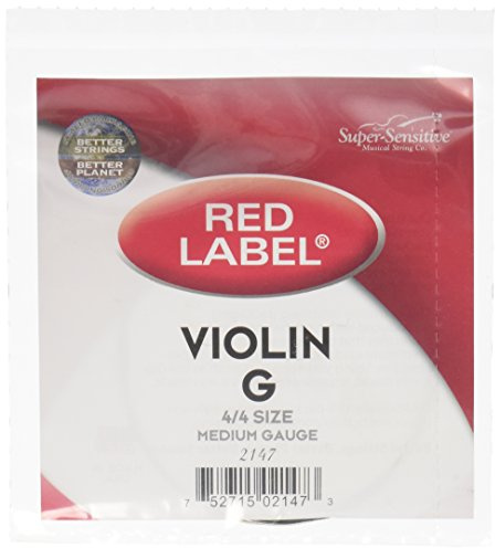Super Sensitive Red Label G-Saite für 4/4 Violine, mittlere Stärke
