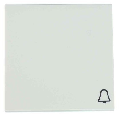 REV Ritter 0303446912 Fläche Abdeckung Schalter mit Klingel, weiß glänzend