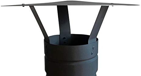 FOXY METAL FABRICATION CHIMNEY CAP,RAIN CAP,CHIMNEY COWL TO FIT 6''/150MM FLUE PIPE,STOVE PIPE/SINGLE WALL FLUE PIPE ONLY,BE SURE TO MEASURE YOUR FLUE PIPE BEFORE PURCHASE.