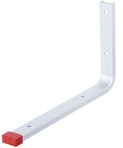 Alberts 805517 Wandhaken | wahlweise in verschiedenen Ausführungen | gerade | Aluminium | Tiefe 230 mm | Höhe 130 mm