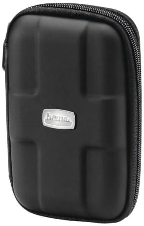 Hama Fire TV Stick & 2,5 HDD Case (Reiseetui, wasserabweisend, stoßresistent, integriertes Kabelfach, 2.5 Zoll Festplattentasche und SSD) schwarz, 00084113