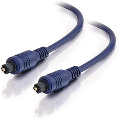 C2G 1M Velocity TOSLINK Optisches Audio-Digitalkabel Geeignet fàur JBL, LG, SONOS, Samsung, Sony, Philips, Bose Soundbar, HDTV, PS4, Xbox, Surround Sound, Heimkino und mehr,Blau