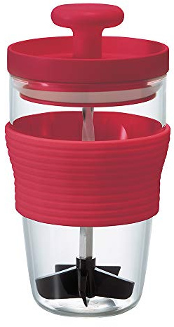 Hario Máquina para batidos de frutas, 300 ml, color rojo