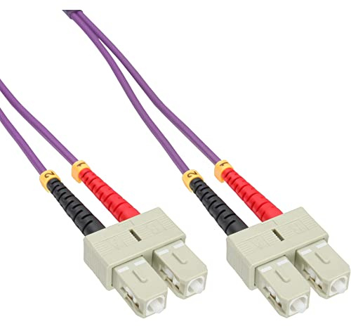 InLine 15m SC/SC câble de Fibre Optique OM4 Violet