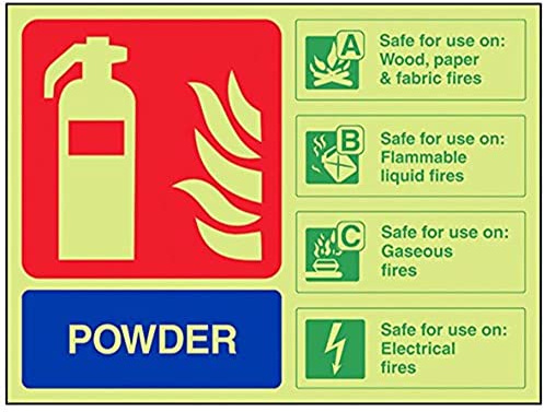 VSafety - Señal para extintor de incendios (200 mm x 150 mm, plástico rígido)