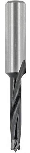 ENT 24000 Djupborr, Skaft (S) 8 mm, Diameter (D) 5 mm, NL 30 mm, SL 27 mm, L 57 mm, i hårdmetall, speciellt för fräsen