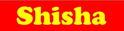 KIWISTAR - Werbeplane - Shisha - 300cmx100cm - Plane Banner Gerüstplane