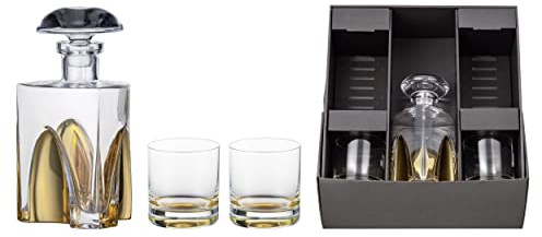 Eisch - Geschenkset Gentleman Gold mit Karaffe und 2 x Whiskyglas