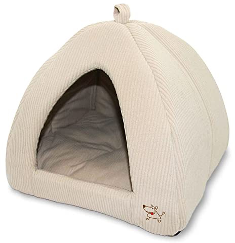 Best Pet Supplies Haustierzelt, weiches Bett für Hunde und Katzen, Cord, 48,3 x 48,3 x 48,3 x 48,3 cm x 48,3 cm