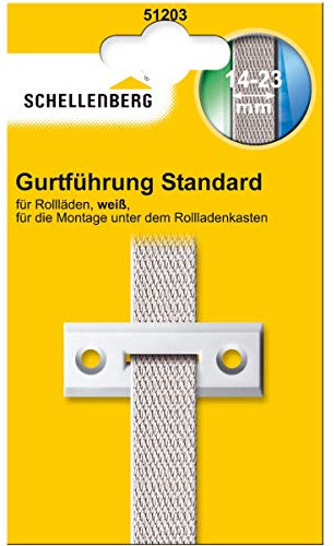 Schellenberg 51203 Glissière pour sangle rectangulaire Blanc