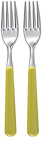 Excelsa Set Forchette in Acciaio Inox, Verde, 2 Pezzi
