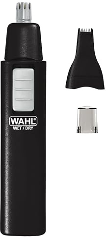 Wahl 5567-500 Ear, Nose and Brow Wet/Dry Battery Trimmer, Black