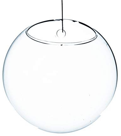 WGV Wall Hanging Planter Terrarium, Diameter 6, Clear Mounted DIY Succulents Air Glass Floral Container Vase, Tea Light Votive Candle Holder for Decoration 1 Piece
