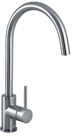 Bristan PST EFSNK BN Pistachio Easyfit Kitchen Sink Mixer Tap with Swivel Spout, Brushed Nickel