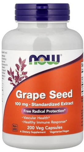 Now Foods Grape Seed Anti 100mg 200 Vcaps