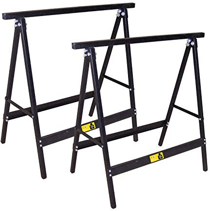 Stahl Universal Bock Klappbock Sägebock Unterstellbock Stützbock Set Paar (2 Stück)