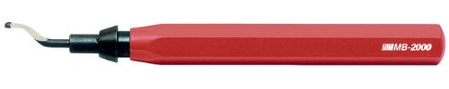 Shaviv 29160 Mb2000 Uniburr - Sbavatore con Lama in Acciaio Super Rapido E100, Colore: Rosso