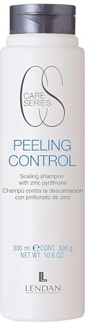 LENDAN - Champú Anticaspa - Peeling Control - 300 ml - Champú Contra la Descamación - con Extracto de Menta Piperita - Calma el Picor del Cuero Cabelludo - Acción Astringente Limpiadora