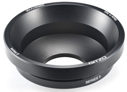 Gitzo GS5321V100 Systematic 100mm Half Bowl Video Head Adapter for Series 5 Tripods (Black)