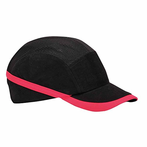 Anstoßkappe Kappe Kopfschutz Arbeitskappe Schutzkappe Hard Cap – PORTWEST (Einheitsgröße, Schwarz)
